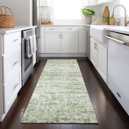 LOOMLAN Rugs Tova Green Washable Indoor-Outdoor Rug