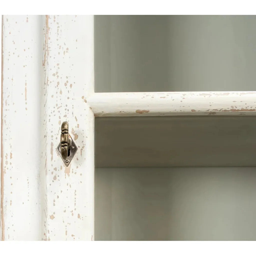 Tower Bookcase Curio Cabinet Glass Doors - LOOMLAN - Sarreid - Buffets & Curios