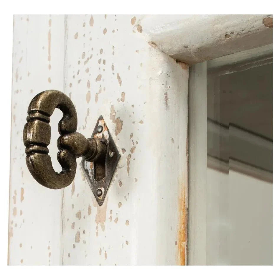Tower Bookcase Curio Cabinet Glass Doors - LOOMLAN - Sarreid - Buffets & Curios