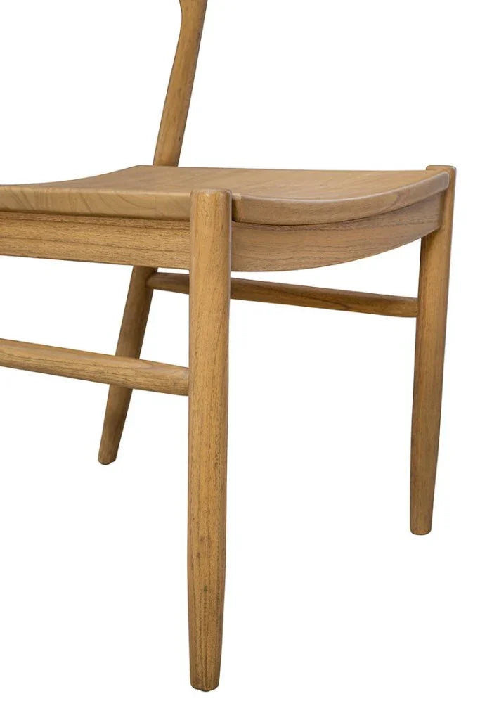 Townsend Natural Wooden Armless Side Chair - LOOMLAN - Furniture Classics - Accent Chairs