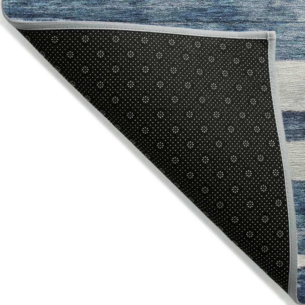 LOOMLAN Rugs Tramma Blue Washable Indoor-Outdoor Rug