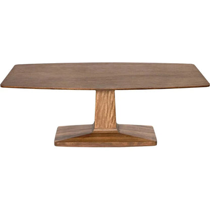 Noir Travis Wood Rectangle Dining Table