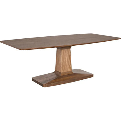 Noir Travis Wood Rectangle Dining Table