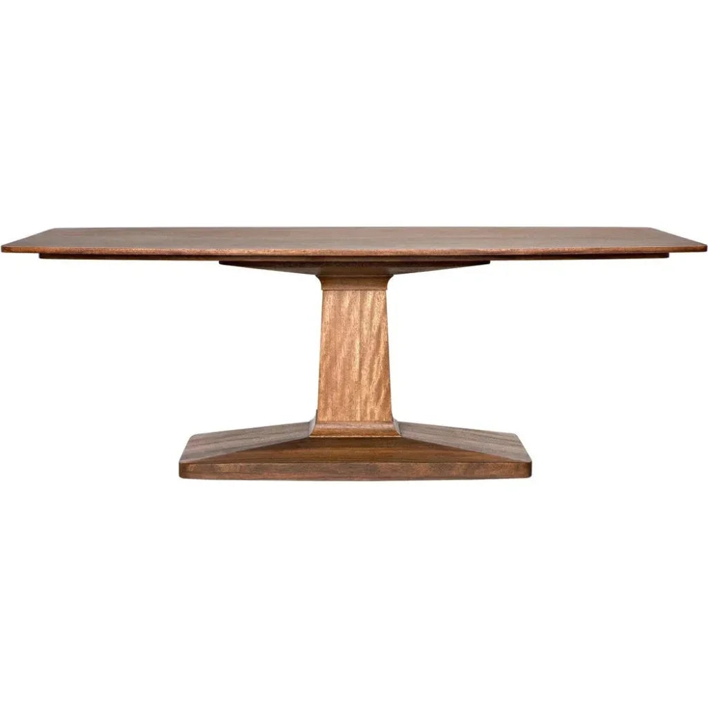 Noir Travis Wood Rectangle Dining Table