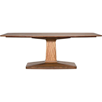Noir Travis Wood Rectangle Dining Table