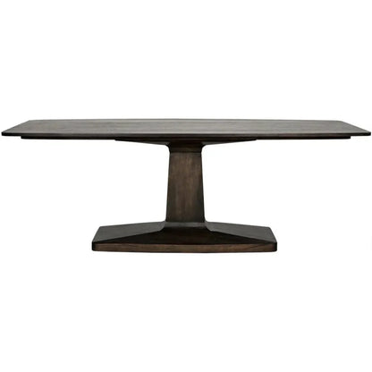 Noir Travis Wood Rectangle Dining Table