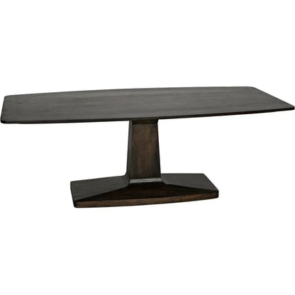 Noir Travis Wood Rectangle Dining Table