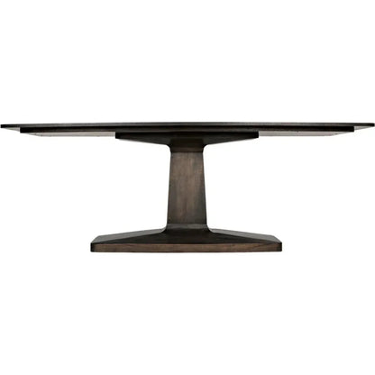 Noir Travis Wood Rectangle Dining Table