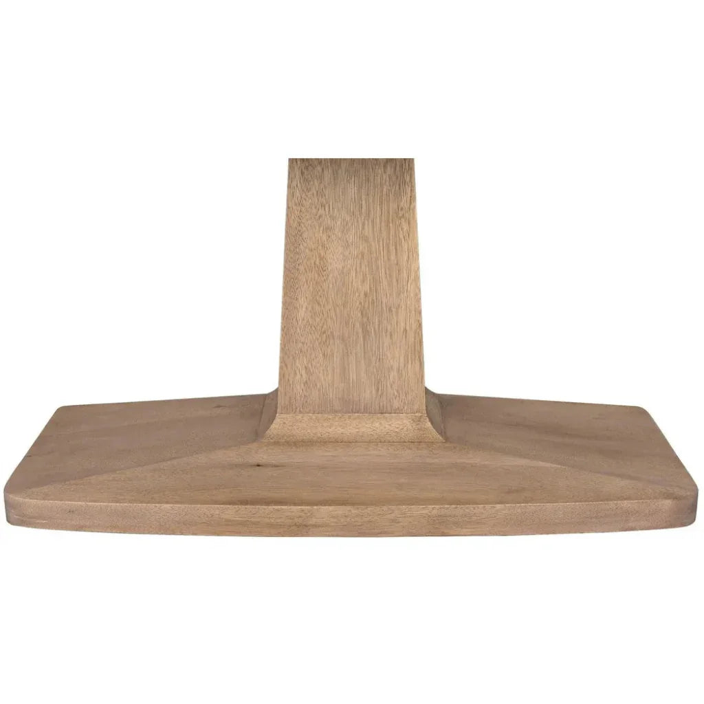 Noir Travis Wood Rectangle Dining Table