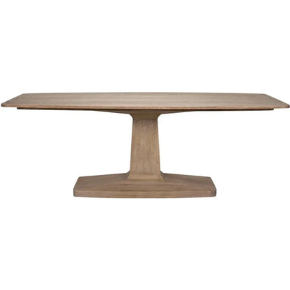 Noir Travis Wood Rectangle Dining Table