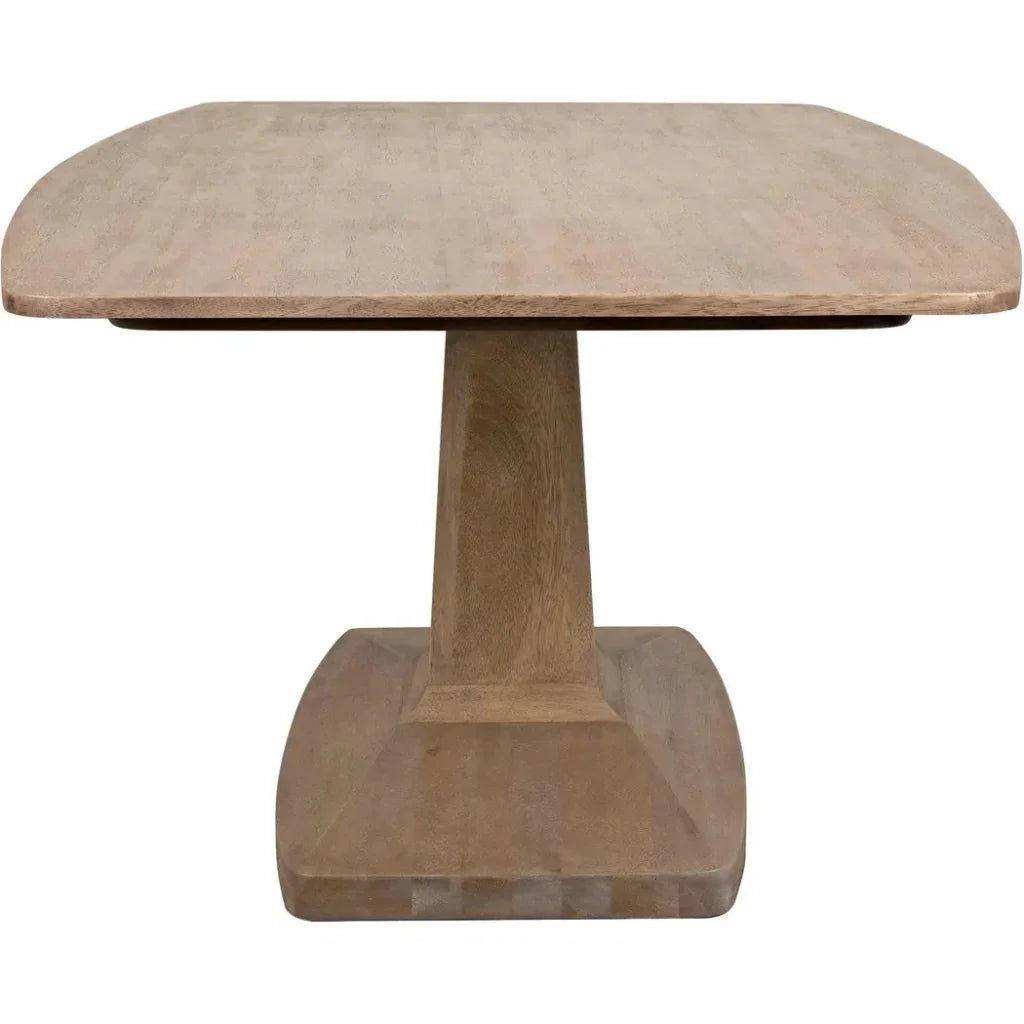 Noir Travis Wood Rectangle Dining Table
