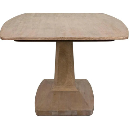 Noir Travis Wood Rectangle Dining Table