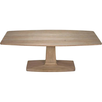Noir Travis Wood Rectangle Dining Table