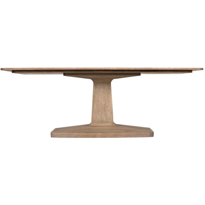 Noir Travis Wood Rectangle Dining Table