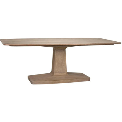 Noir Travis Wood Rectangle Dining Table