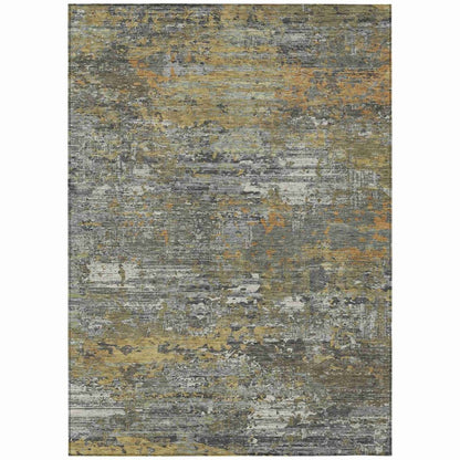 LOOMLAN Rugs Trazia Gold Washable Indoor-Outdoor Rug