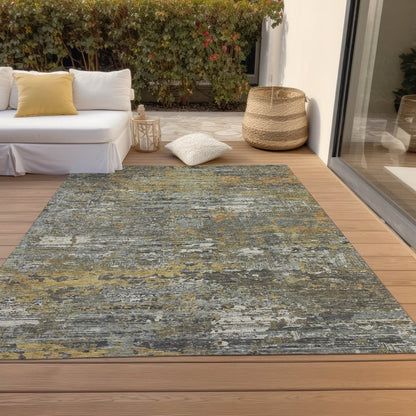 LOOMLAN Rugs Trazia Gold Washable Indoor-Outdoor Rug