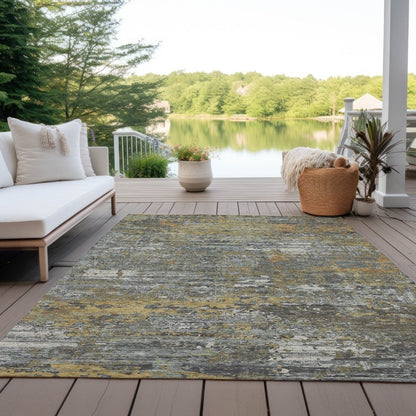 LOOMLAN Rugs Trazia Gold Washable Indoor-Outdoor Rug