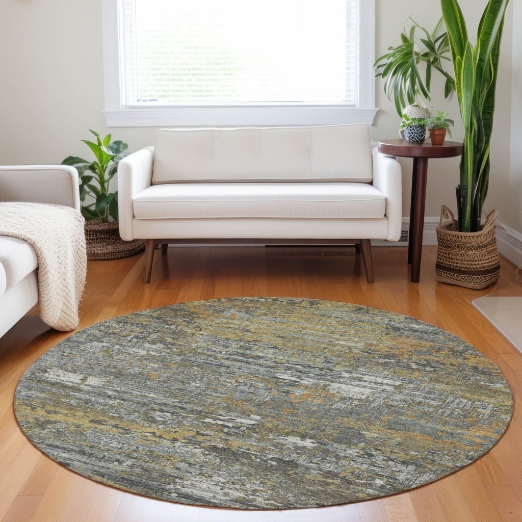 LOOMLAN Rugs Trazia Gold Washable Indoor-Outdoor Rug