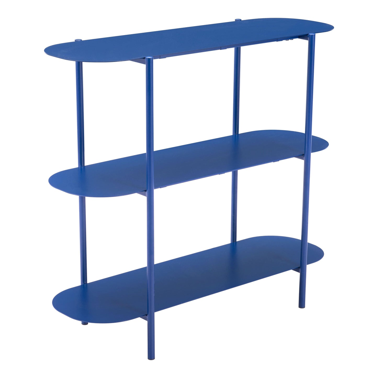 Tre Console Table Blue - Sideboards and Things Brand_Zuo Modern, Color_Blue, Depth_10-20, Finish_Hand Painted, Finish_Powder Coated, Height_30-40, Materials_Metal, Metal Type_Steel, Product Type_Console Table, Width_30-40