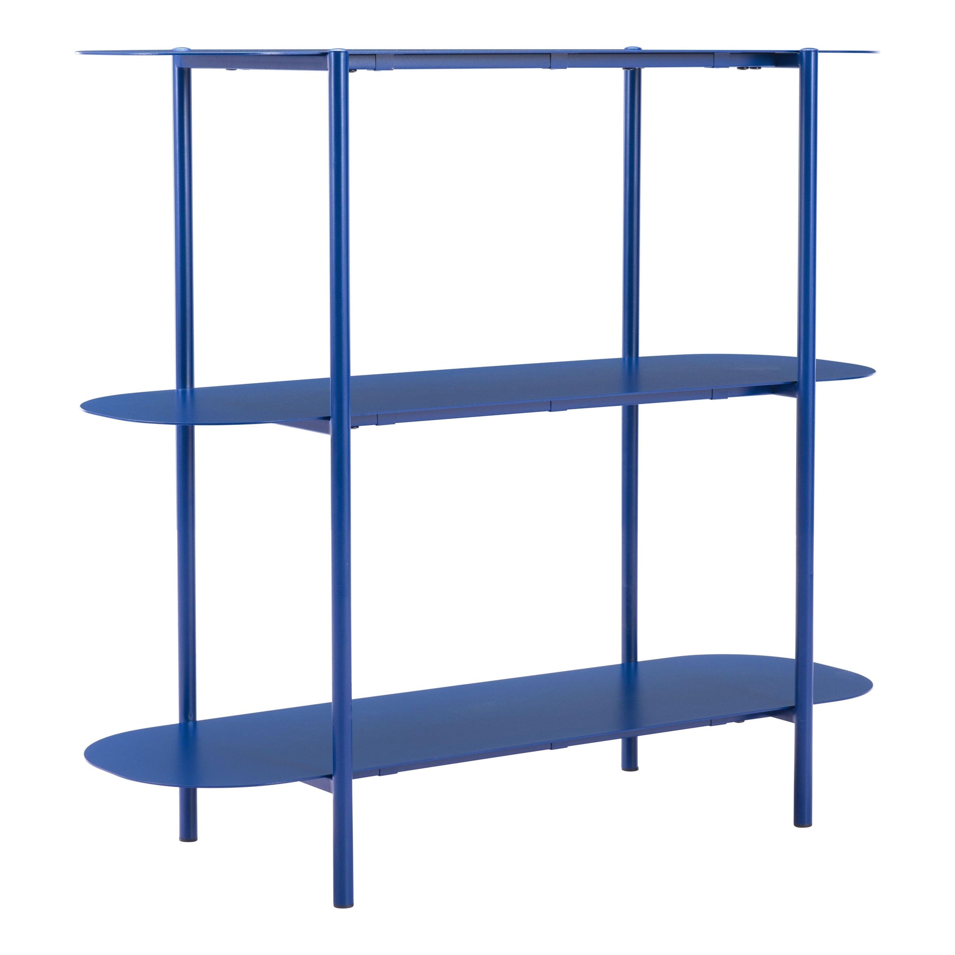 Tre Console Table Blue - Sideboards and Things Brand_Zuo Modern, Color_Blue, Depth_10-20, Finish_Hand Painted, Finish_Powder Coated, Height_30-40, Materials_Metal, Metal Type_Steel, Product Type_Console Table, Width_30-40