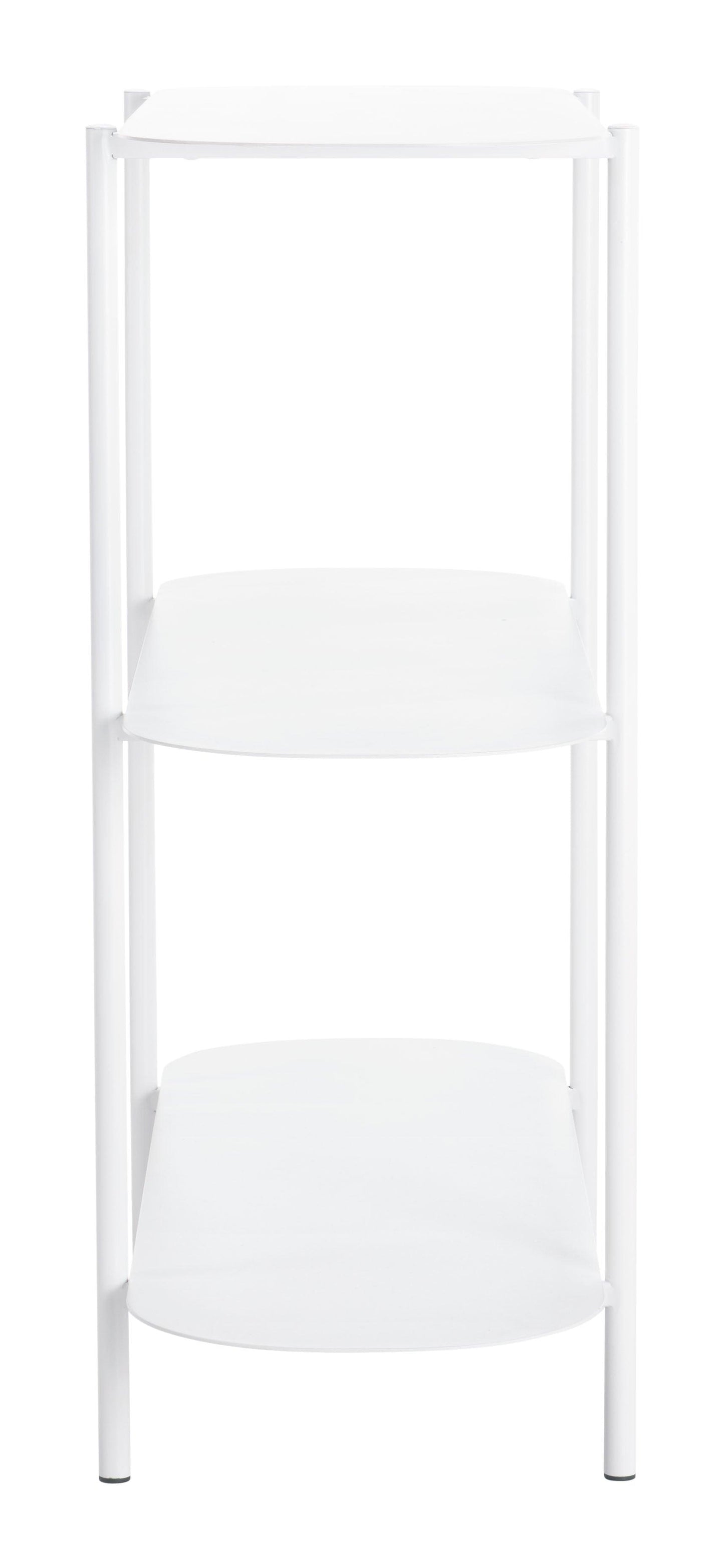 Tre Console Table White - Sideboards and Things Brand_Zuo Modern, Color_White, Depth_10-20, Finish_Hand Painted, Finish_Powder Coated, Height_30-40, Materials_Metal, Metal Type_Steel, Product Type_Console Table, Width_30-40