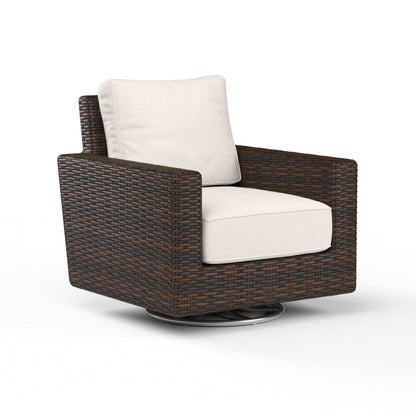 Montecito Sunbrella Upholstered Swivel Outdoor Rocker