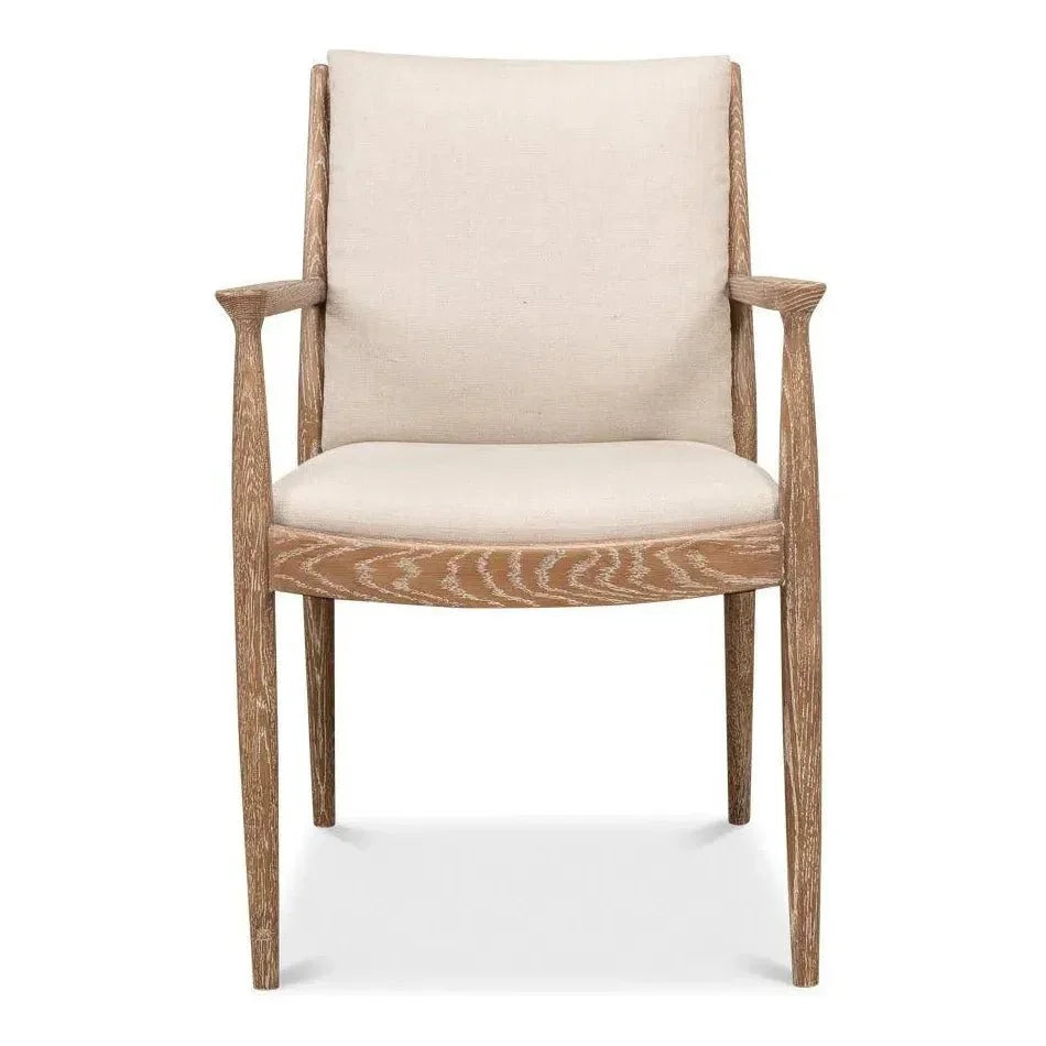 Sarreid Tugen Cream Dining Armchair