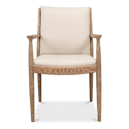Sarreid Tugen Cream Dining Armchair