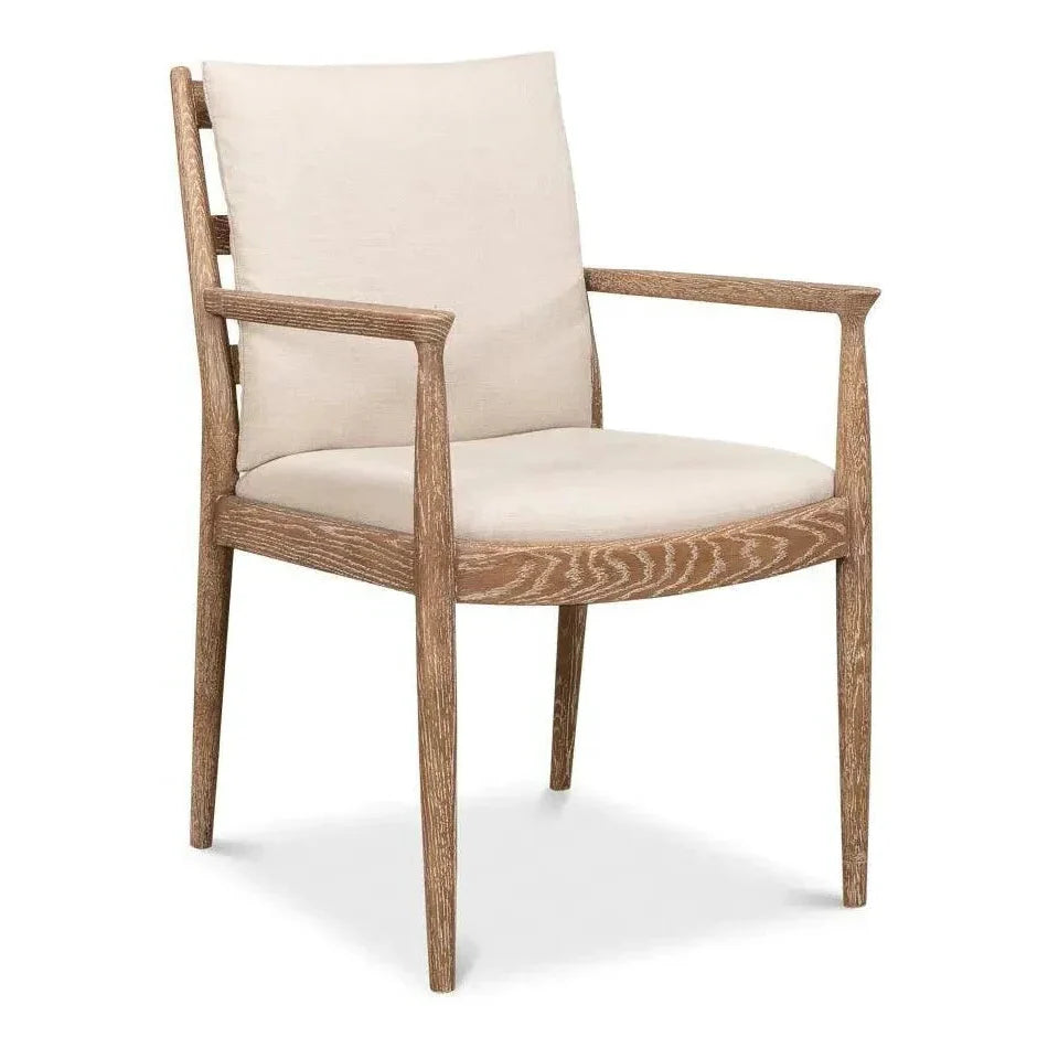 Sarreid Tugen Cream Dining Armchair