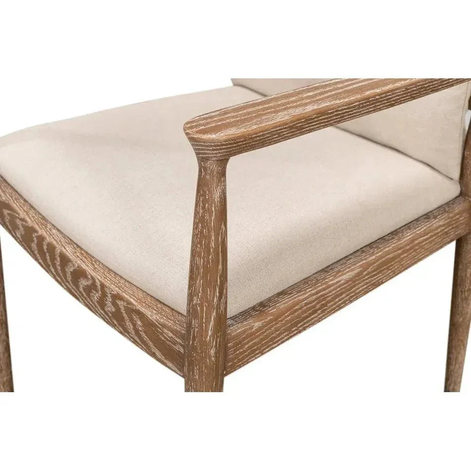 Sarreid Tugen Cream Dining Armchair