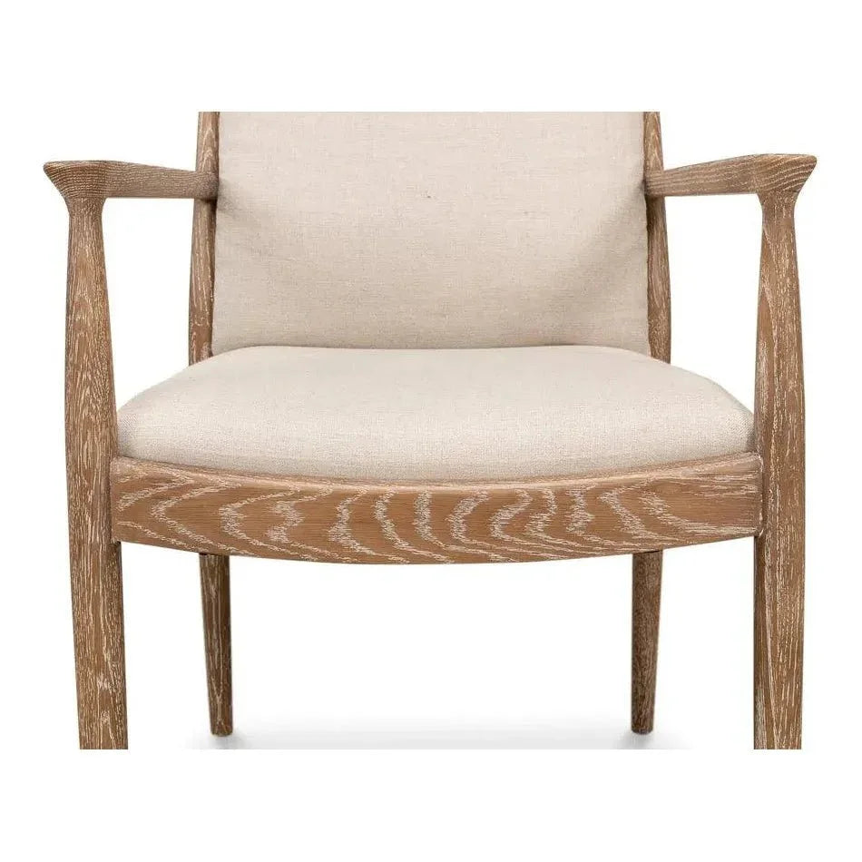 Sarreid Tugen Cream Dining Armchair