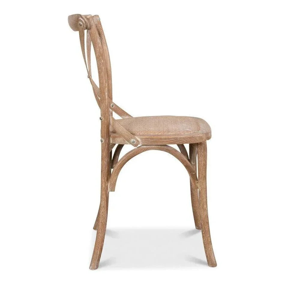 Sarreid Tuileries Wood Armless Dining Chair 2PC