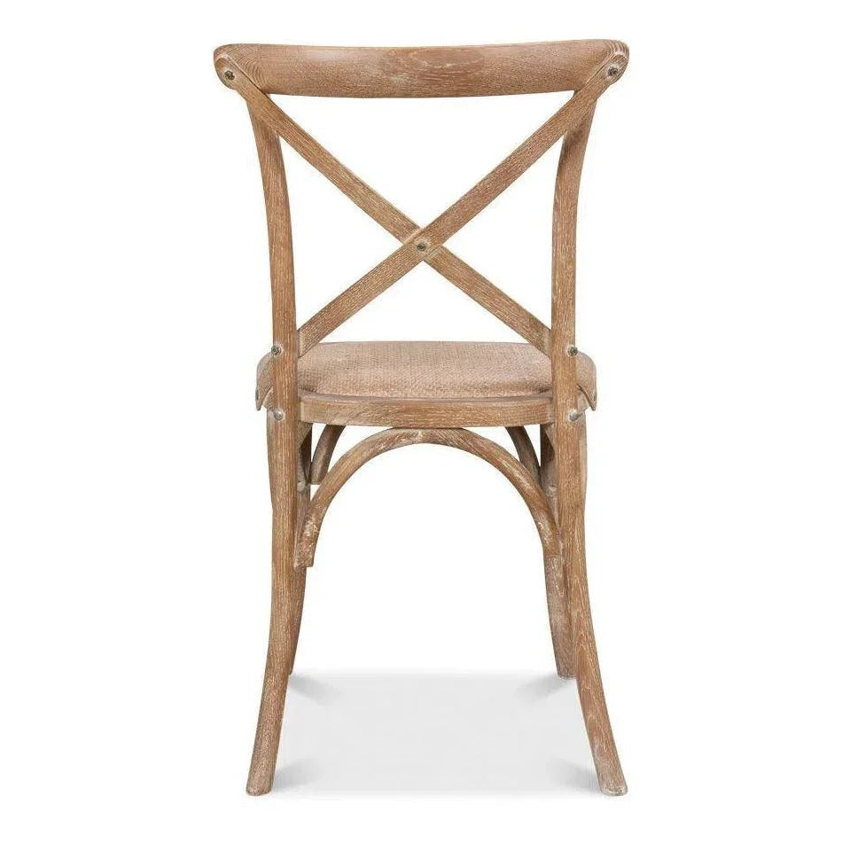 Sarreid Tuileries Wood Armless Dining Chair 2PC