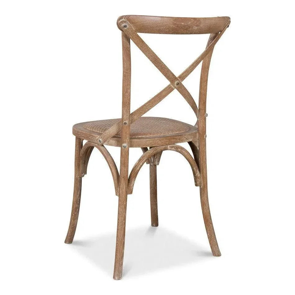 Sarreid Tuileries Wood Armless Dining Chair 2PC