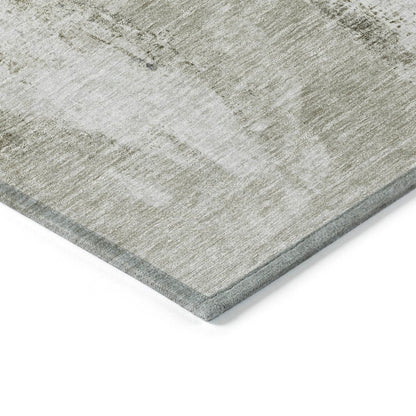 LOOMLAN Rugs Tundra Brown Washable Indoor-Outdoor Rug