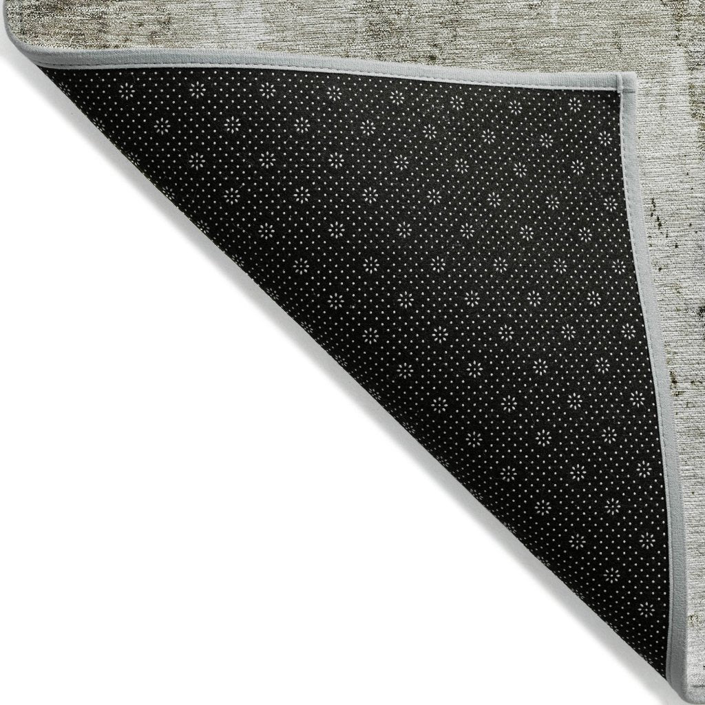 LOOMLAN Rugs Tundra Brown Washable Indoor-Outdoor Rug