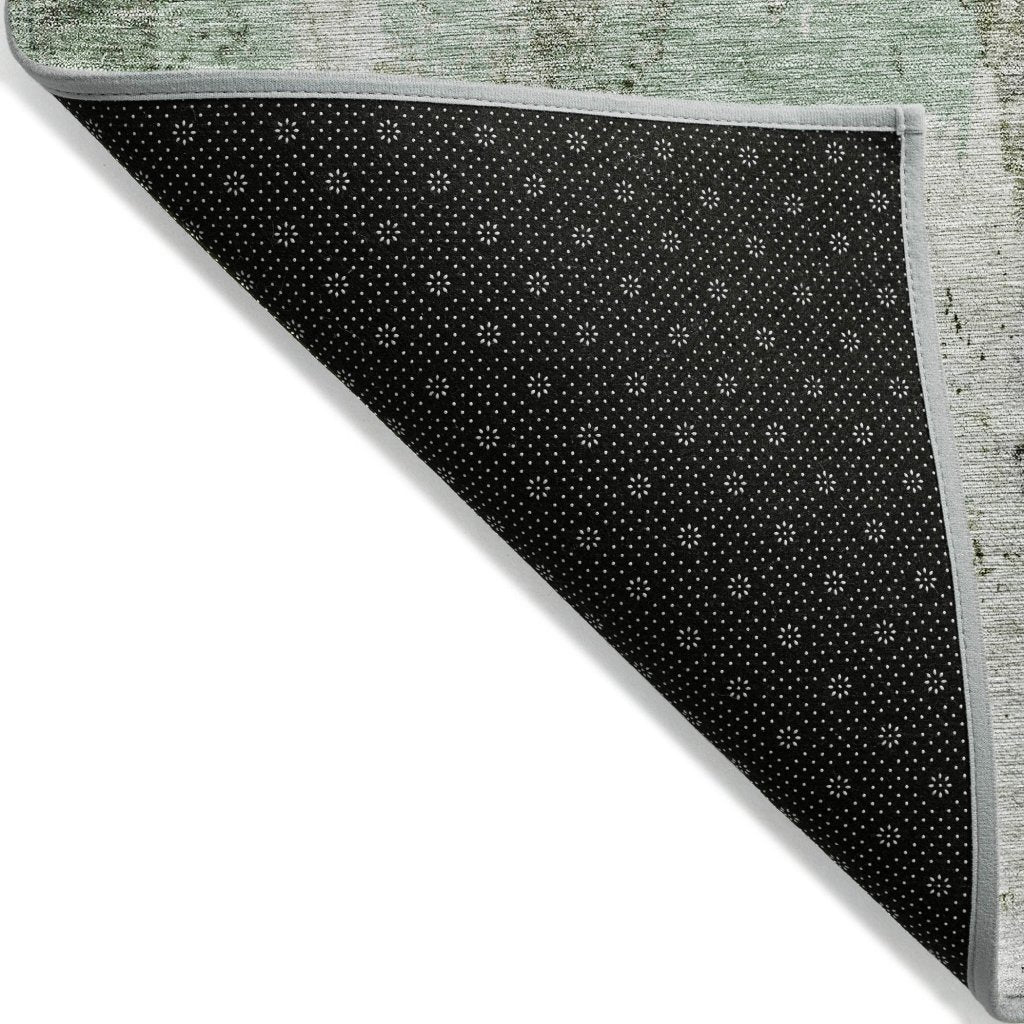 LOOMLAN Rugs Tundra Green Washable Indoor-Outdoor Rug