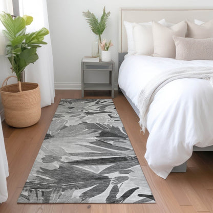 LOOMLAN Rugs Twillith Gray Washable Indoor-Outdoor Rug