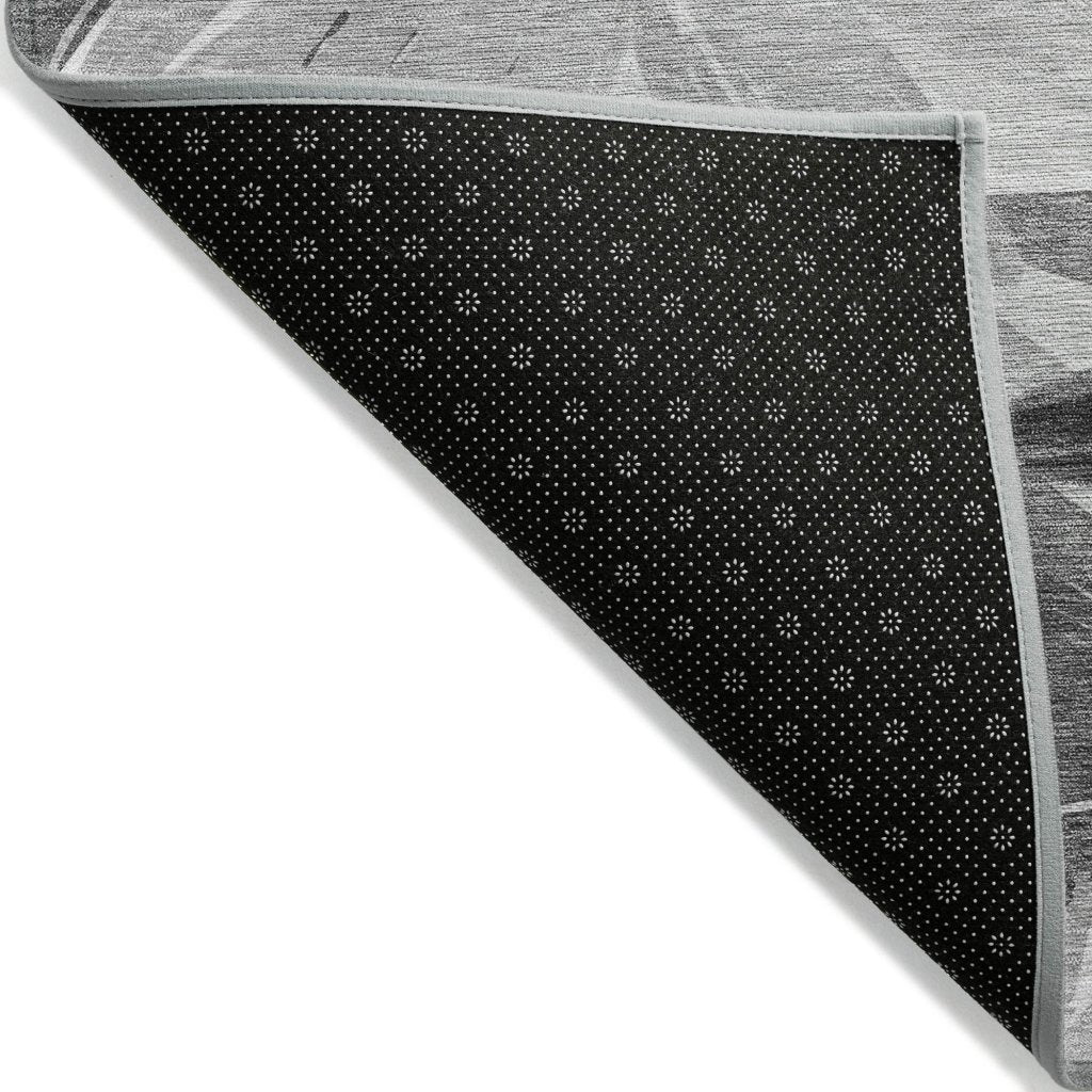 LOOMLAN Rugs Twillith Gray Washable Indoor-Outdoor Rug