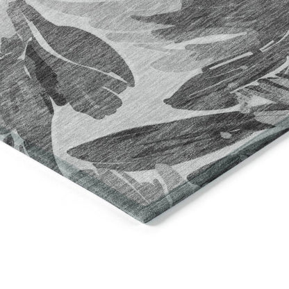 LOOMLAN Rugs Twillith Gray Washable Indoor-Outdoor Rug