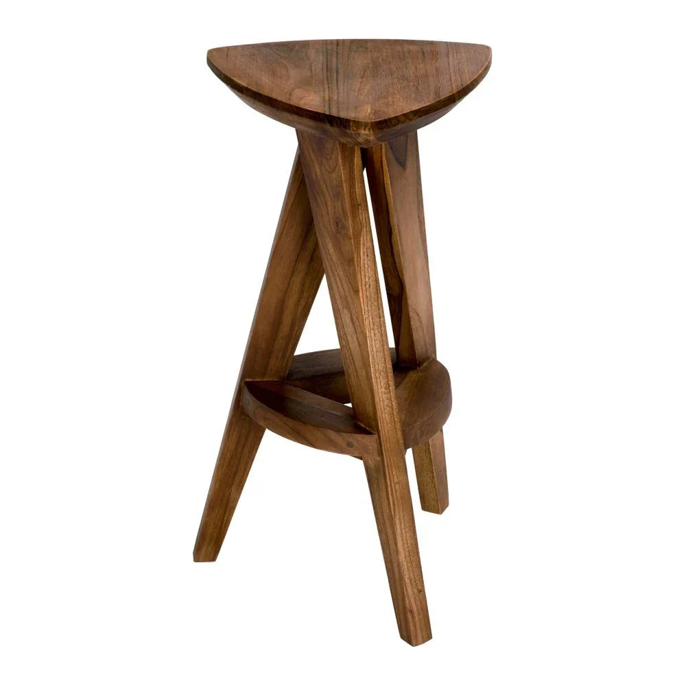 Noir Twist Design Wooden Counter Stool