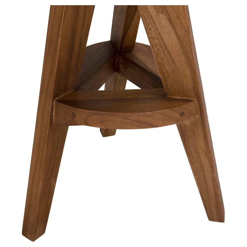 Noir Twist Design Wooden Counter Stool