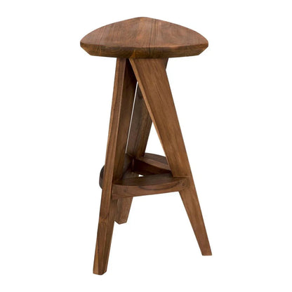 Noir Twist Design Wooden Counter Stool