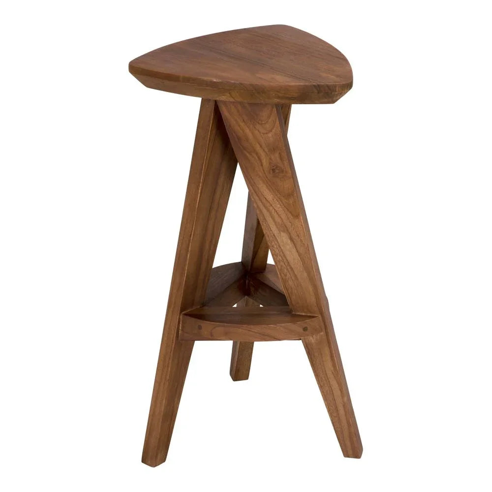 Noir Twist Design Wooden Counter Stool