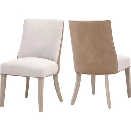 Two Tone Performance Duet Dining Chairs 2PC - LOOMLAN - Essentials For Living - Dining Chairs