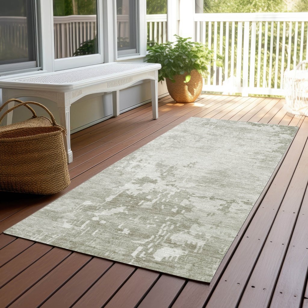 LOOMLAN Rugs Uma Ivory Washable Indoor-Outdoor Rug