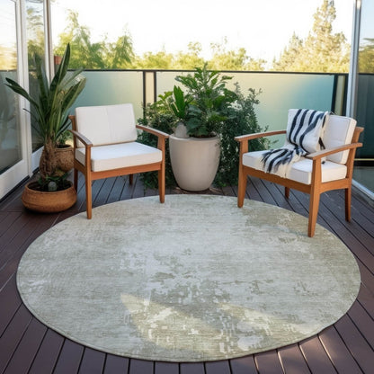 LOOMLAN Rugs Uma Ivory Washable Indoor-Outdoor Rug