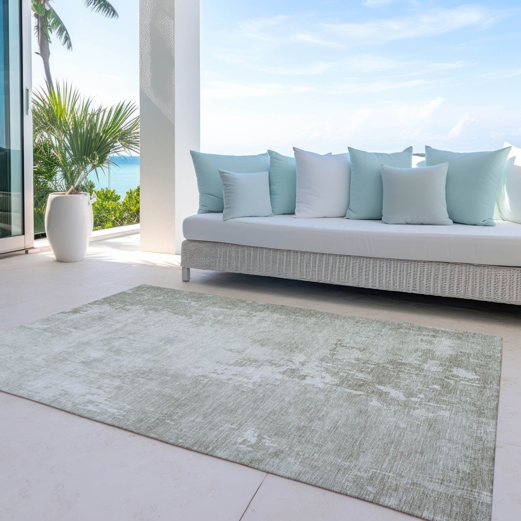 LOOMLAN Rugs Uma Ivory Washable Indoor-Outdoor Rug