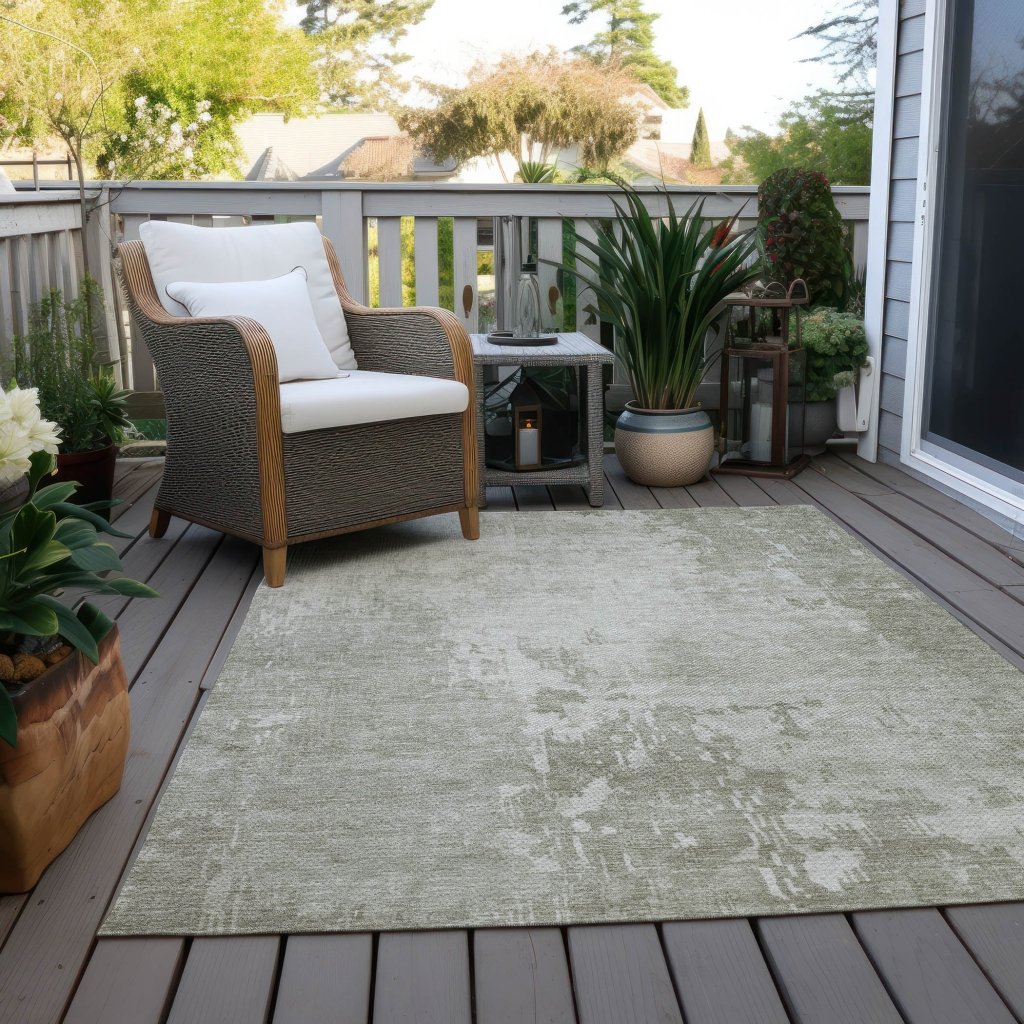 LOOMLAN Rugs Uma Ivory Washable Indoor-Outdoor Rug